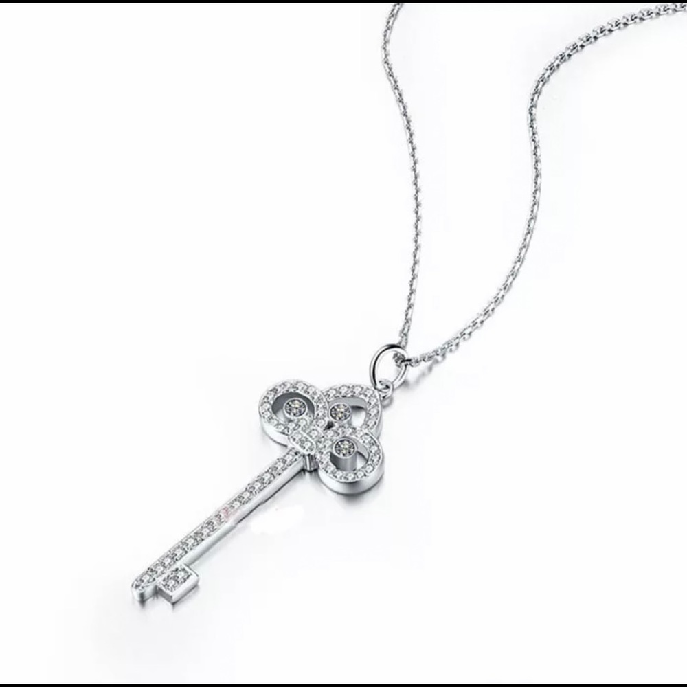 Sterling Silver Key Necklace